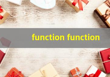 function function